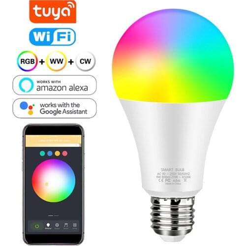 Smart Blub Wireless WiFi Bluetooth 4.0 RGB Lamp 12W LED Magic RGBW RGBWW Home Light Bulb E27 B22 Color Change by App IOS/Android