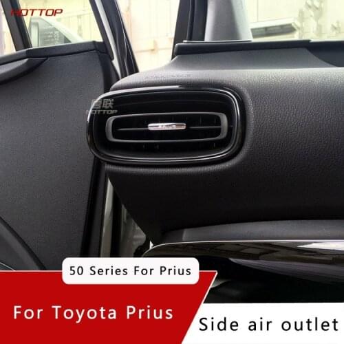 For Toyota Prius 2016-2019 Side Air Outlet Frame Decorative Bright Patch For Prius 50 Series Modification Accessories
