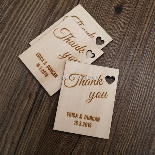 Rustic Wedding Thank you Magnet,Unique Rustic Save the Date,wedding favor