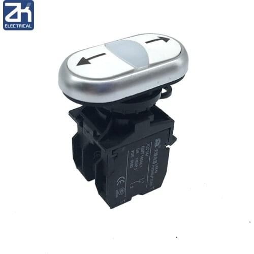 Double Bond Button Switch 22mm LA42 Arrow button 1NC 1NO or 2NO