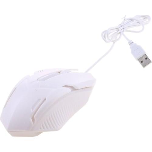 Ergonomic Wired Gaming Mouse Button LED 1000 DPI USB Computer Mouse With Backlight For PC Laptop Gamer Mice S1 Silent