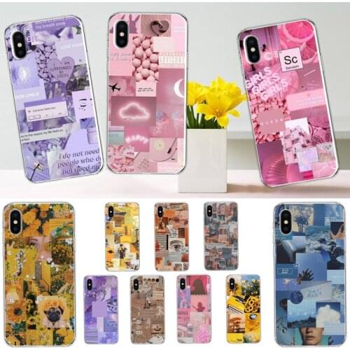 Aesthetic Collage art poster pattern luxury Phone Case funda for iPhone 11 12 pro XS MAX 8 7 6 6S Plus X 5S SE 2020 XR