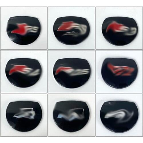 R line R RS plus S.4 S.Q5 G TI Label for Gear Shift Knob Ball for VW for Audi Lo.go with white Frame