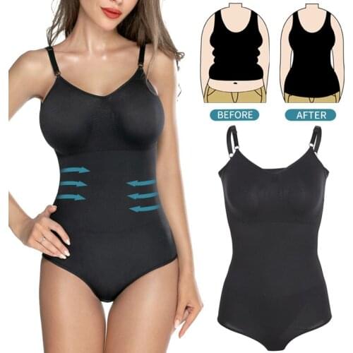 Full Body Shaper Bodysuit Shapewear Waist Trainer Women Abdomen Shapers Tummy Control Slimming Sheath Seamless Briefer Corset