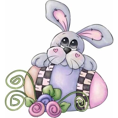 Bunny Easter Egg Metal Cutting Dies Stencil For DIY Scrapbooking Children Birthday Cards Decorative Layering Die