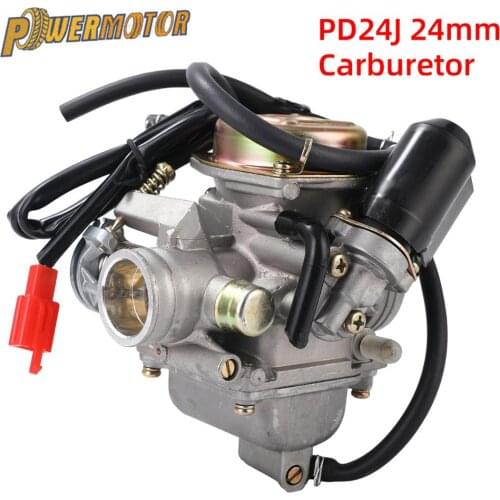 Motorcycle New GY6 PD24J Carburetor 125cc 150cc Carb For BAJA Scooter ATV Go Kart Scooter 125cc PD24J Motorcycle Parts