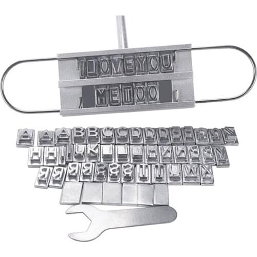 BBQ Meat Branding Iron Changeable 55 Letters Set DIY English Alphabet Barbecue Branding Tool Barbecue Printed Steak Names Tool