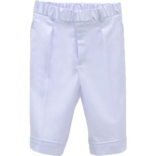 Short For Boys Summer White Formal Shorts School Kids Wedding Party Performance Clothing Teenager Gentleman Photograph Costume