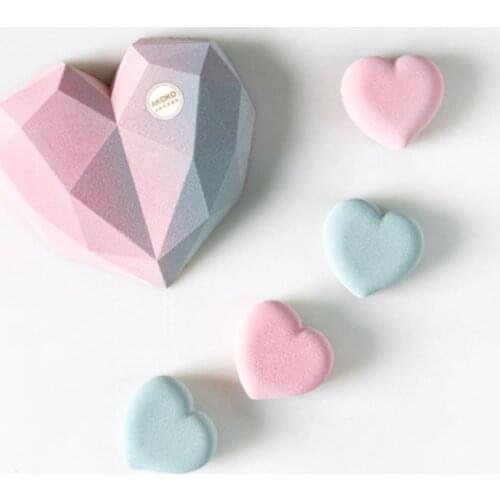 3D Love Silicone Baking Mold DIY French Dessert Pudding Jelly Mold Biscuit Mold Chocolate Mold Baking Tools for Cakes