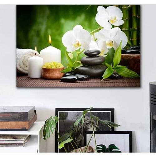 Modern Zen Giclee Bamboo Green Pictures Canvas Perfect Prints on Canvas Wall Painting Art for Home Office Home Decor Cuadros