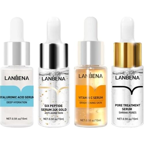 LANBENA Pore Shrinking Serum Moisturizing Essence Anti-Aging Wrinking Oil-Control Firming Whitening Repairing Smooth Skin Care
