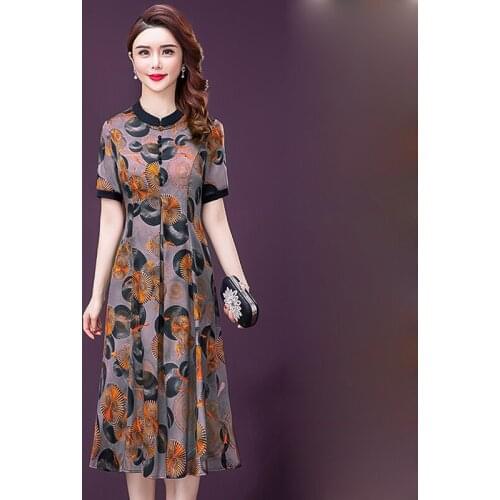 XLMJDZGS Summer Silk Dresses