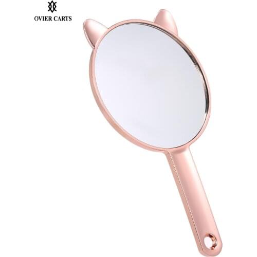 Makeup Mirror Makeup Hand Mirror Travel Mirror Rose Gold Round Mirror Cosmetic Mirror