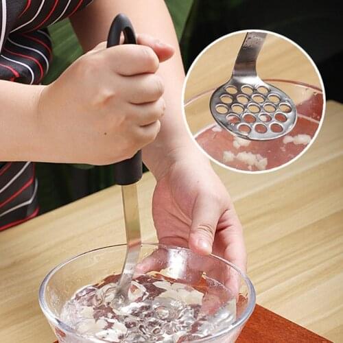 1pcs New Stainless Steel Potato Masher Easy To Clean Manual Press Mud Kitchen Food Masher Potato Press Fruit Vegetable Tools