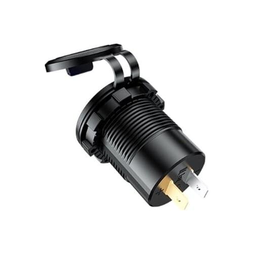 12V 24V Quick Charge 3.0 USB Type C PD Car Fast Charger with Switch Power Cable 270B