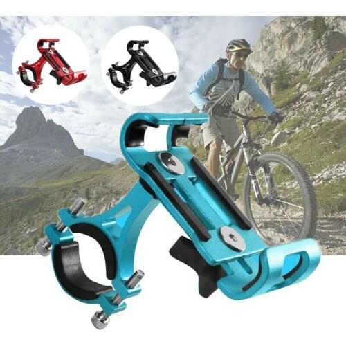 2019 New Aluminium Alloy Bike Phone Holder 3.5-6.5" Cell Phone GPS Mount Holder Bicycle Phone Support Cycling Bracket Mount