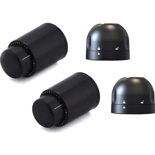 4 Pieces Vacuum Wine Bottles Stopper Keep Fresh Leak-Proof Champagne Stopper Reusable Wine Bottle Stoppers for Wines,Etc