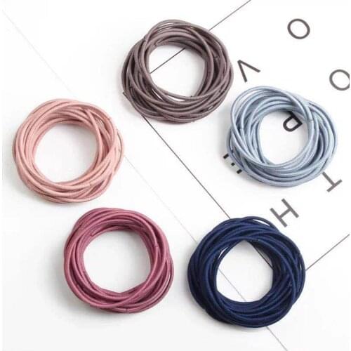 50pcs/100Pcs /Bag Girls Elastic Hair Rope Small Rubber Bands Ponytail Holder Children Kids Scrunchie Hair Tie Hair Accessories