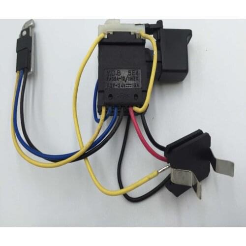 DC 7.2V-24V 12A Cordless Drill Trigger Switch Replacement Speed Controller Regulator