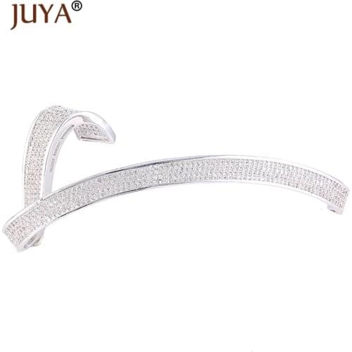 Supplies For Jewelry Wholesale Luxury AAA Zircon Rhinestone Long Pendant Connectors DIY Pearl Necklaces Jewelry Components