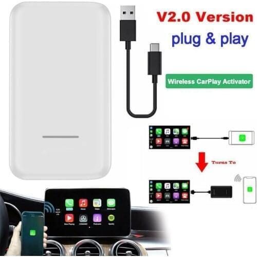 Carlinkit U2W Plus CarPlay Wireless Activator for Car Wireless Carplay Adapter (CPC200-U2W-Plus) with USB Cable Portable
