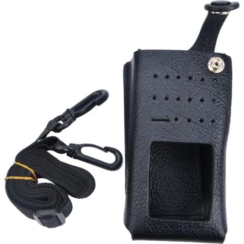Walkie Talkie Hard Leather Carry Case with 3inch Belt Clip for MOTOTRBO XiR P6620 XPR3500 XiR P6220I Xpr 3500e Display Radio