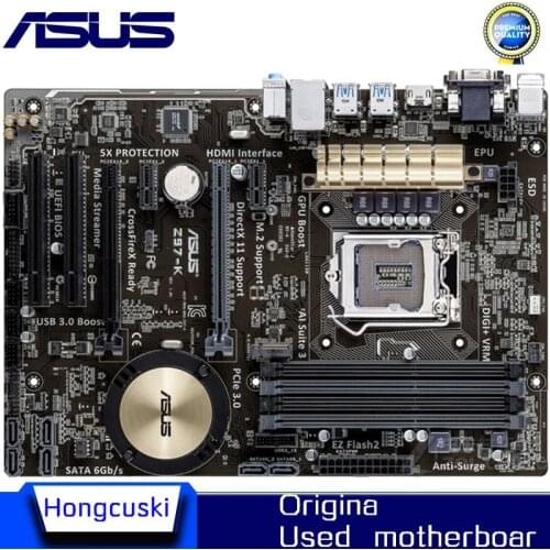 For ASUS Z97-K original motherboard Socket LGA 1150 DDR3 Z97 SATA3 USB3.0 Desktop Motherboard