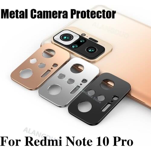 For Redmi Note 10 Pro Metal Camera Screen Protector For xiaomi redmi note 10s 10 pro Camera Lens Protector Glass