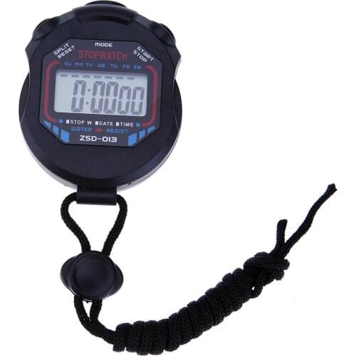Electronic Stopwatch Handheld Digital LCD Chronograph Sports Stopwatch Counter Timer