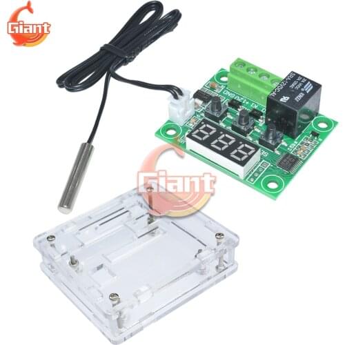 W1209 DC12V Temperature Controller Micro Digital Thermostat Electronic Temperature Temp Thermo Control Module Switch with Case