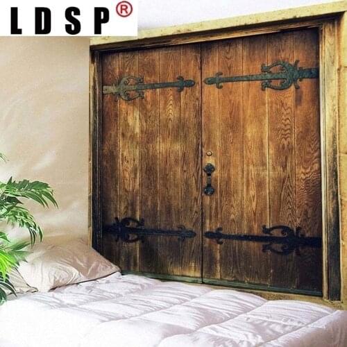 LDSP Tapestry Retro Gate Wall Hanging Mural Background Wall Rugs Beach Towel Fabric Blanket Dorm Living Home Decor