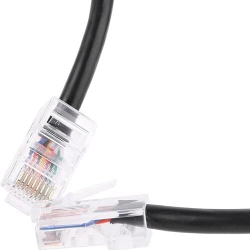 8Pin RJ45 to RI45 Speaker Mic Cable Line for ICOM HM-98 HM-133 HM-133V HM-133S