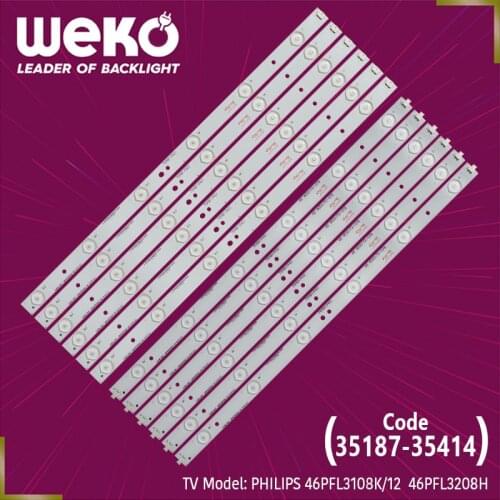 TV LED BAR-EVERLIGHT LBM460P0601-AI-3-HF-0-76M8H-P40-46.1 CM-AJ-5-HF-0-76M8H-P40-46"AD00-72-078-47.7 CM 6 LEDS TOTAL 12 PCS