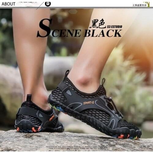 Hot Selling Mens Women Outdoor Hiking Shoes New Fashion Breathable Sports Shoe Outdoor Beach Shoes Couples Leisure Diving Shoes