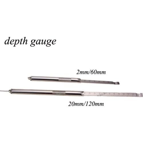 Medical orthopedics instrument stainless steel depth gauge length&depth measurement orthopedics use ruler