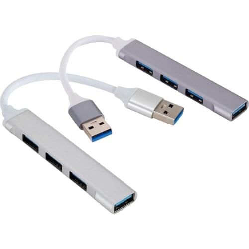 Mini Portable Metal Alloy USB HUB 3.0 4 Port Splitter Adapter OTG for PC Computer, Compact Design