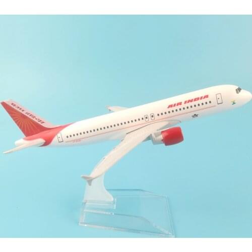 Plane Airplane Model 16cm Air India Airbus A320 Aircraft Model Diecast Metal Model Airplanes 1:400 Metal Aeroplane Plane Toy