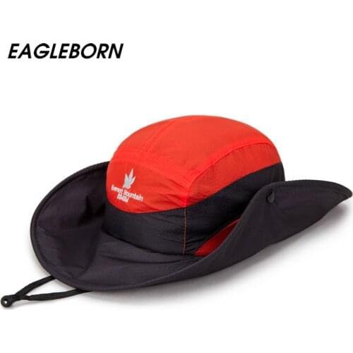 New Outdoor Sun Hats Quick-drying Ultra-thin Bucket Hats for Men Women Fishing Hats UV Visor Hats Mountaineering Hats Maple Leaf