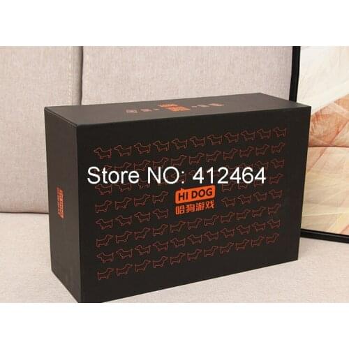 Professional Manufacturer custom logo two piece gift box china luxury drawer jewelry bracelets black paper packaging ( GF-160)