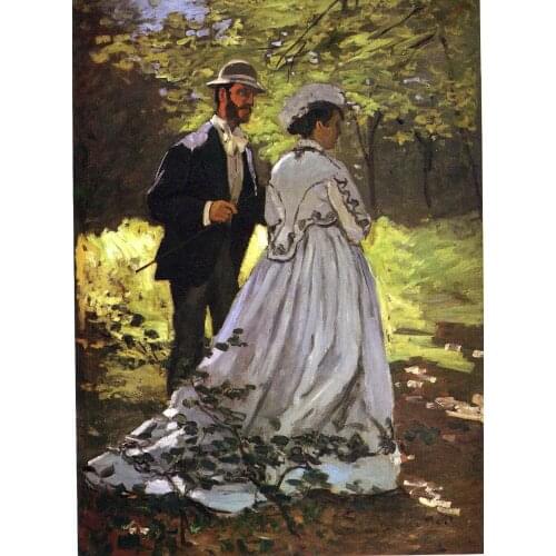 100% handmade landscape oil painting reproduction on linen canvas,lunch-on-the-grass-study by claude monet