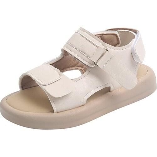 CNFSNJ brand 2021 New Summer boys Girls letter Sandals Children sneakers Little baby shoes black white Beach Slippers 26-36