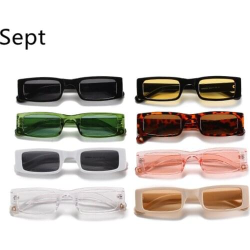 Sept Fashion Vintage Square Sunglasses Small Rectangle Sun Glasses Female Women Retro Brand Designer UV400