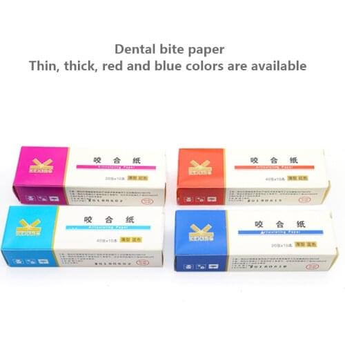 Dental Thin And Thick Occlusal Paper Straight Universal Bite Paper Dentist Supplies