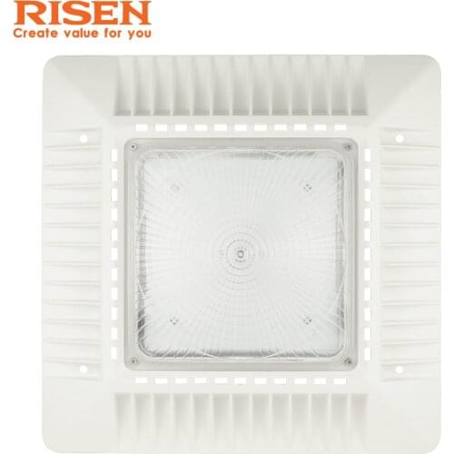 LED Canopy Light 150W 16.4" x 16.4" Square Ceiling Lights IP65 Waterproof for Warehouse Gas Station Car Wash