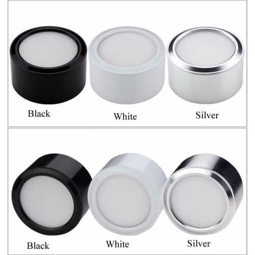 High Quality Frosted PC 9W Warm Cold White cob Led Downlight Dimmable surface mounted led fixture down lamp AC85-265V