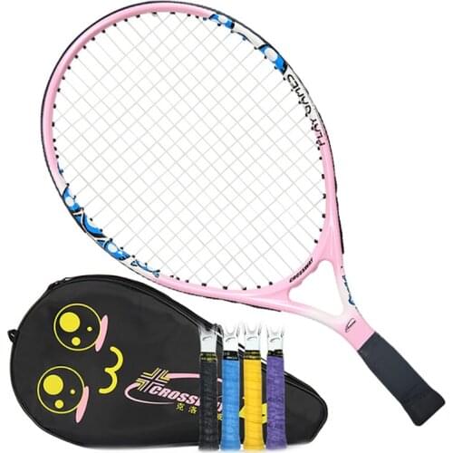 19 Inches Crossway Children Tennis Racket With Racket Cover Bag & 1 Overgrip