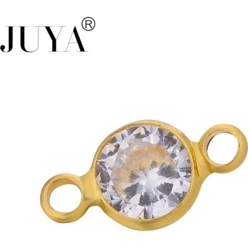 20 pieces wholesale AAA zircon crystal charms for bracelet making small crystal connectors diy jewellery Components Findings