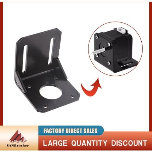 NEMA 17 Steppr Motor Accessories Bracket Support Mounting L Type Bracket Mount 42 Stepping Stepper Motor Nema17 Motor Holder