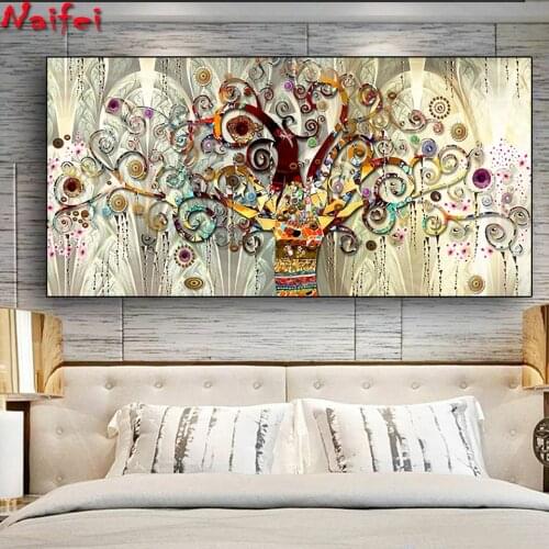 Tree of life by Famous Landscape Large size DIY 5D Diamond Painting Plants Full Mosaic full Round Diamond Embroidery Home Decor