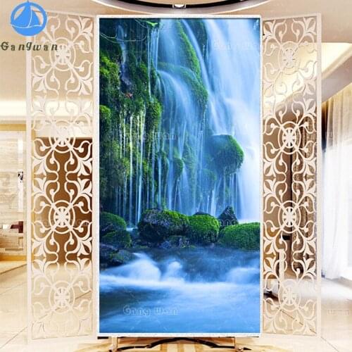 Large 5d diy diamond painting waterfall natural scenery Full Embroidery mosaic Rhinestone Porch decoration painting